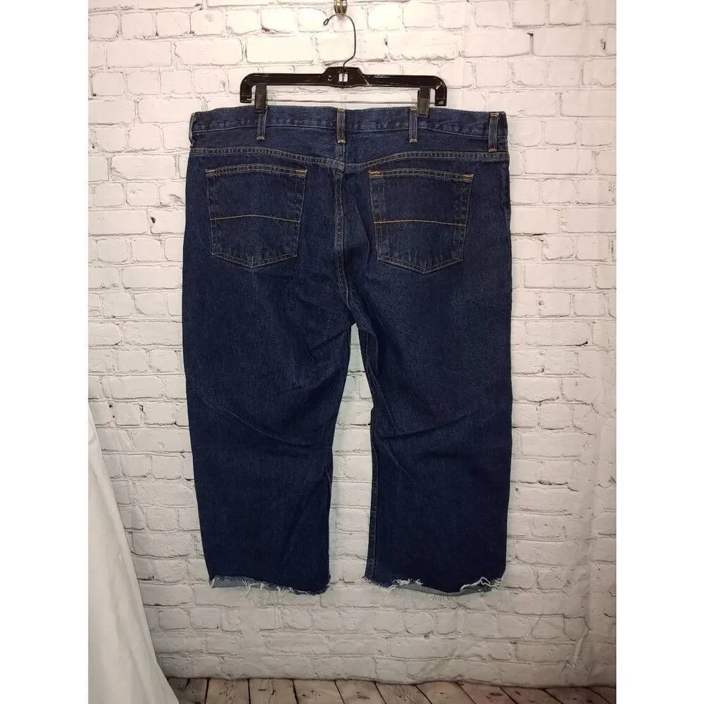 Faded Glory Vintage Men's Size 42x23 (Tag 42x30) Distressed Denim Blue Jeans.